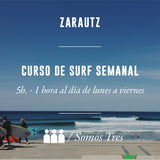Pukas Surf Eskola Zarautz Curso Surf 5h Somos Tres