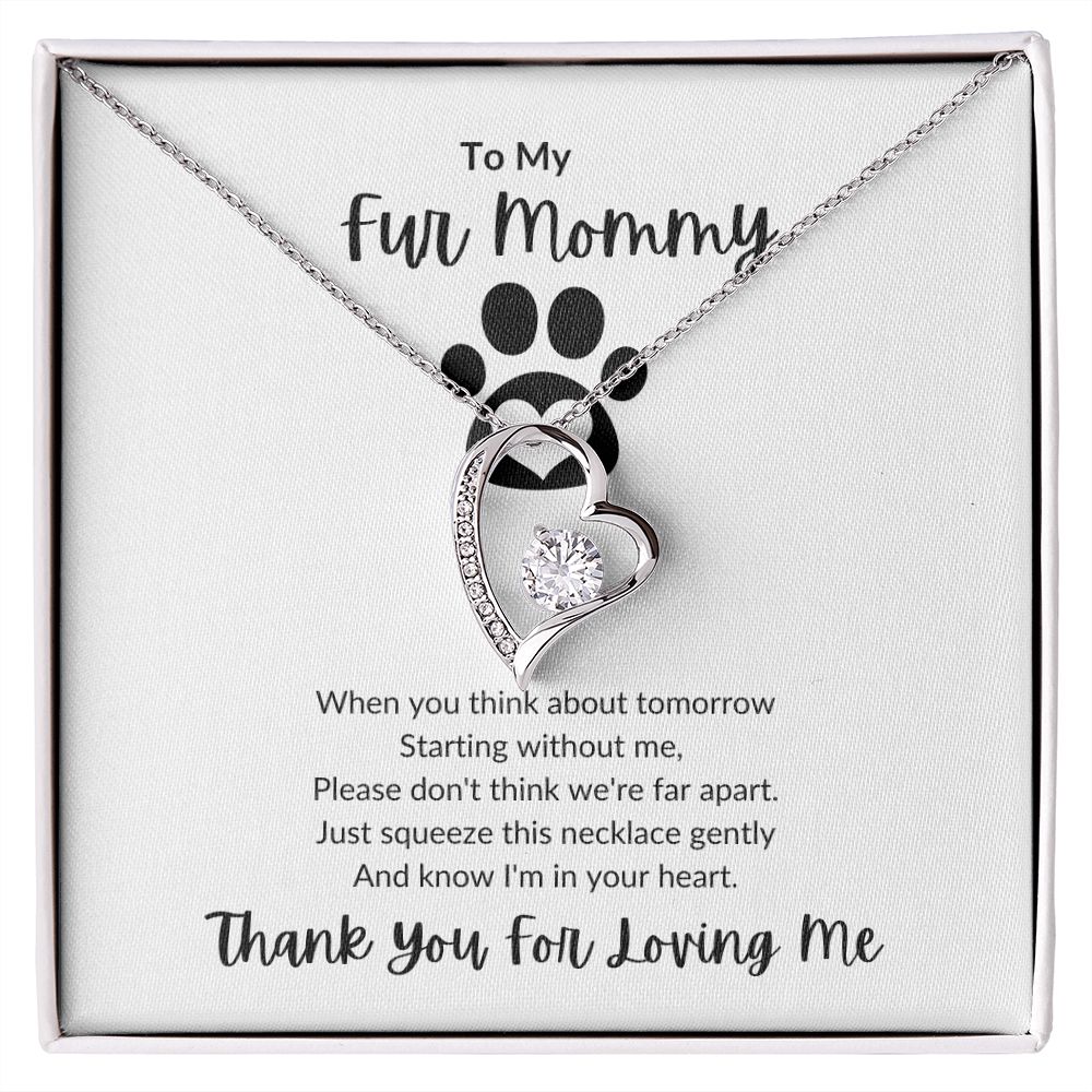 To My Fur Mommy | Forever Love Necklace