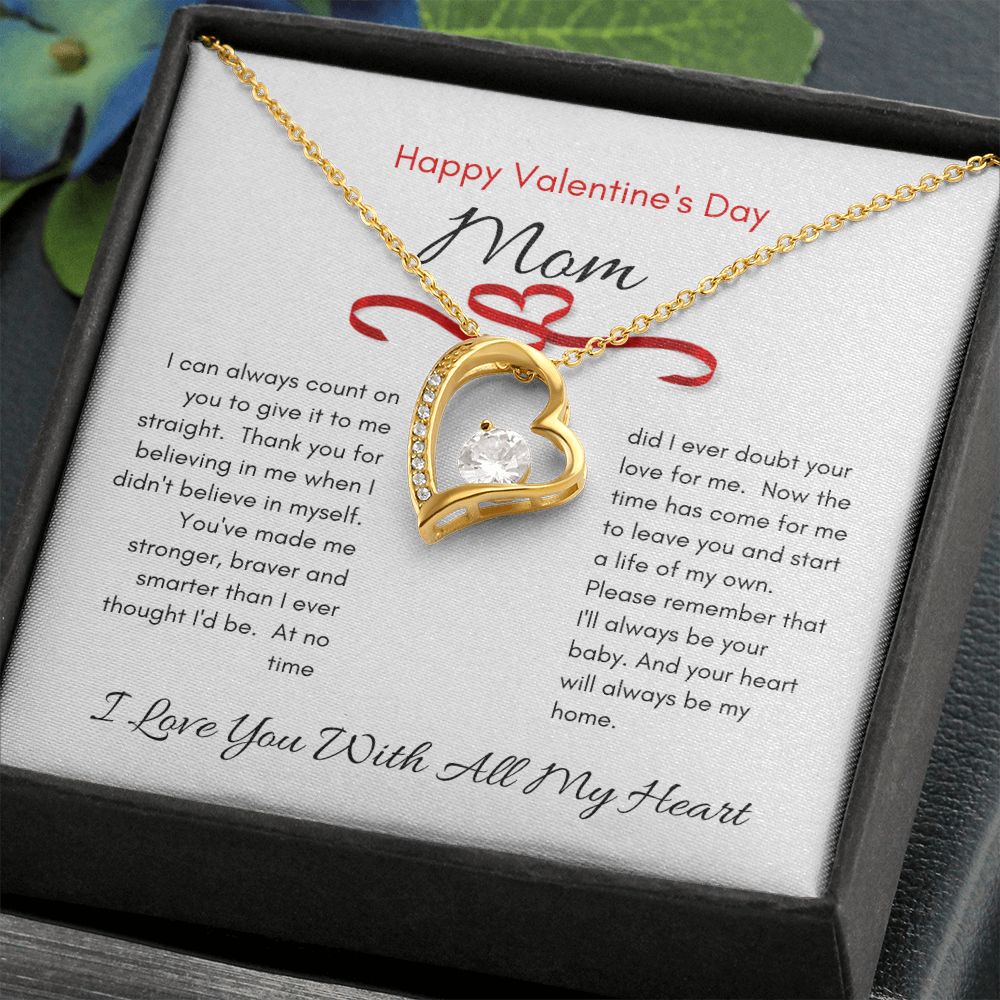 Happy Valentine's Day Mom | Forever Love Necklace