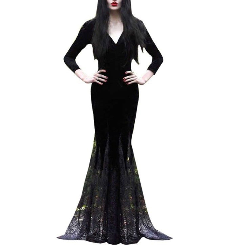 halloween costumes with long black dress