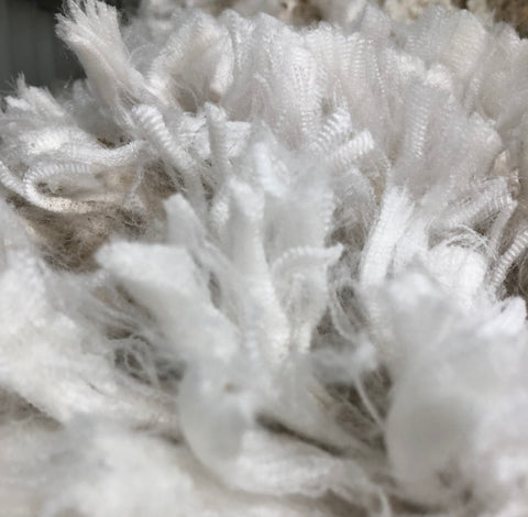 Freshly shorn superfine merino fleece wool.