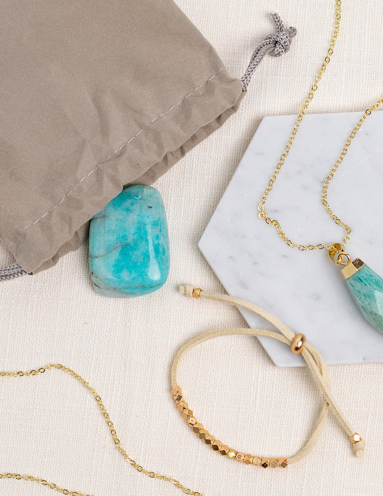 Free gift: Amazonite tumbled stone