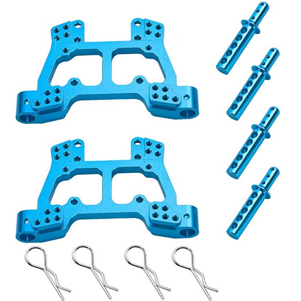 Aluminum Shock Tower and Body Post Upgrade Kit (Front & Rear)