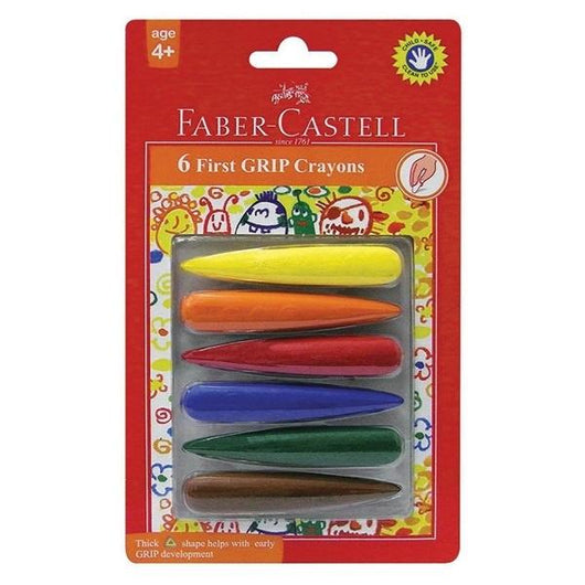Plastic Crayons - Set of 6 (Suitable for 4 + years old)