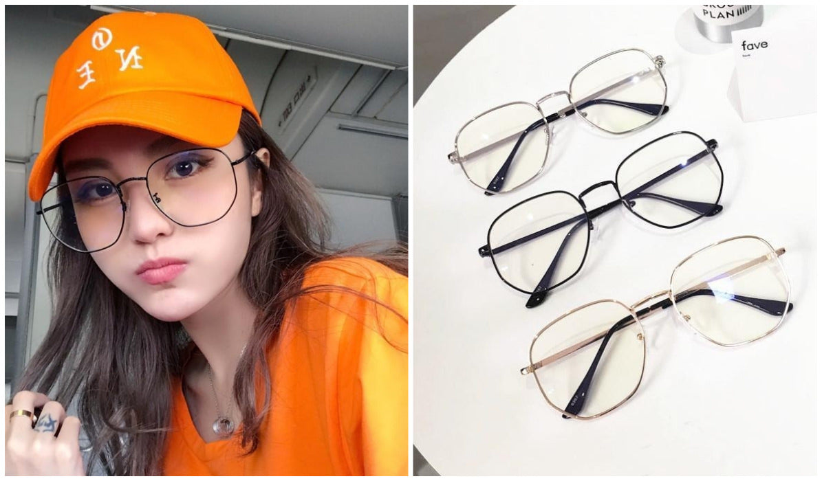 15 Aesthetic Clear Glasses Clear Korean Geometric Glasses itGirl Shop Blog