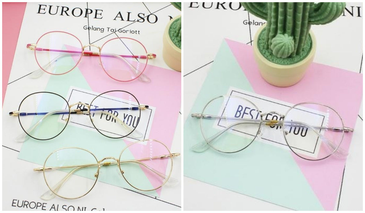 15 Aesthetic Clear Glasses Clear Round Fragile Cute Glasses itGirl Shop Blog
