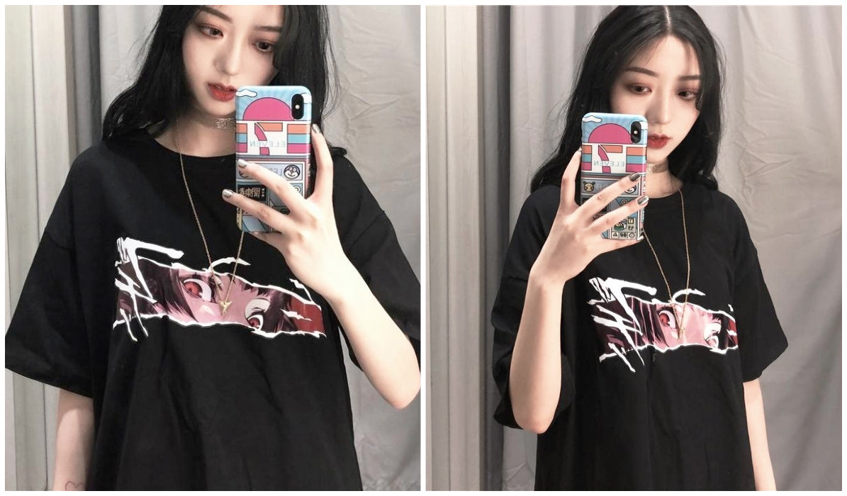 Anime Aesthetic Clothing Compilation Terror Sight Anime Aesthetic T-Shirt itGirl Shop Blog