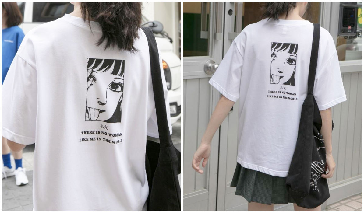 Anime Aesthetic Clothing Compilation There is No Woman Like Me Anime T-shirt itGirl Shop Blog