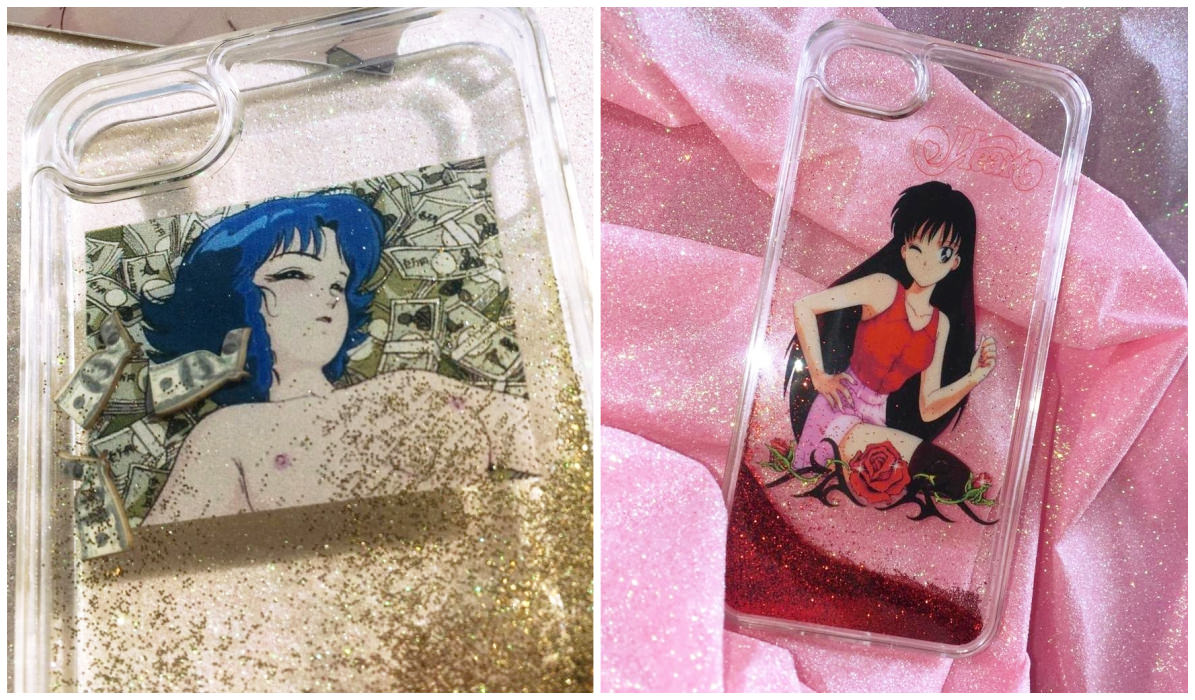 Transparent iPhone Cases Transparent Anime Glitter iPhone Case itGirl Shop Blog