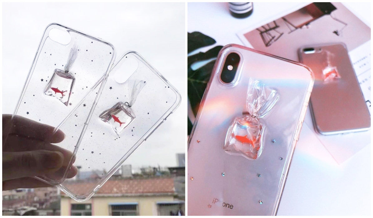 Transparent iPhone Cases Transparent Goldfish Bag iPhone Case itGirl Shop Blog