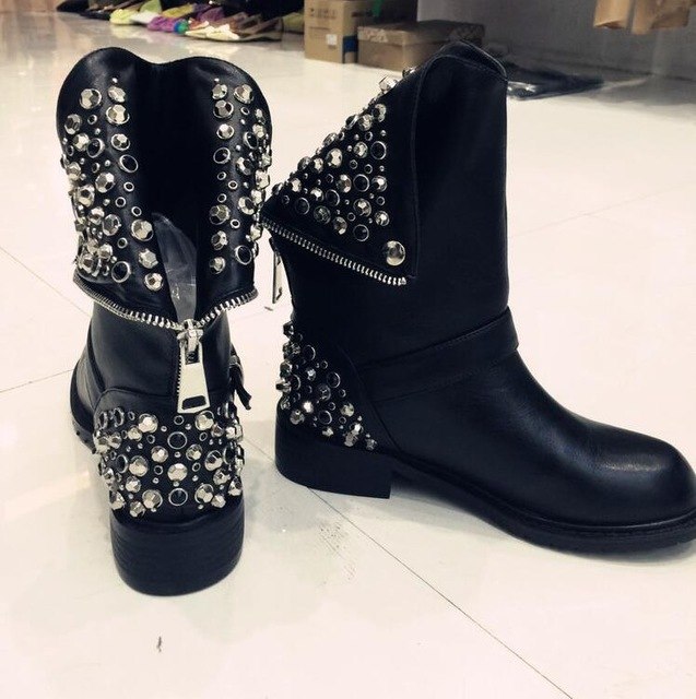 studded boots womens