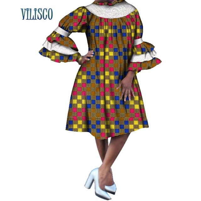 loose african print dresses