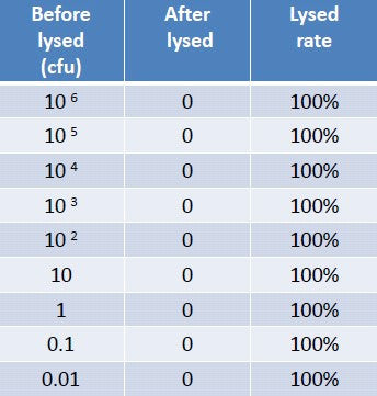 CHLAMYDIA LYSING EFFICIECY