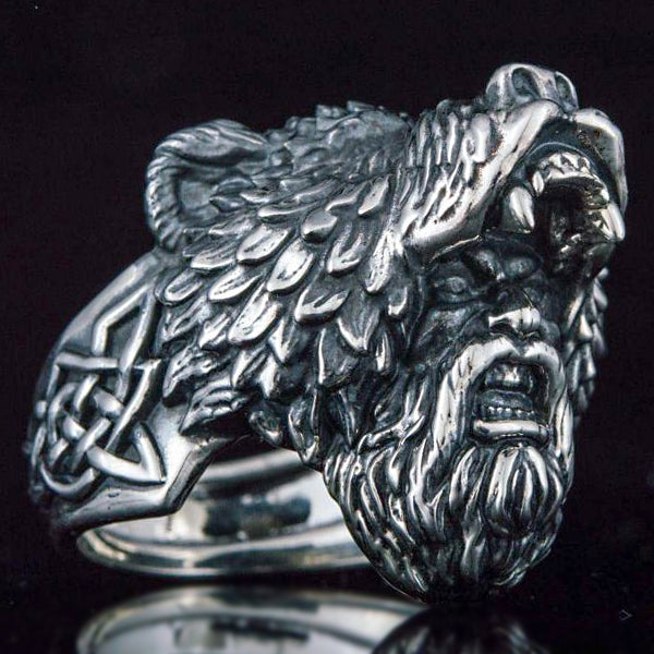 studie Oost Keer terug Berserker Bear Warrior Ring | Sterling Silver Norse Viking Rings – Sons of  Vikings