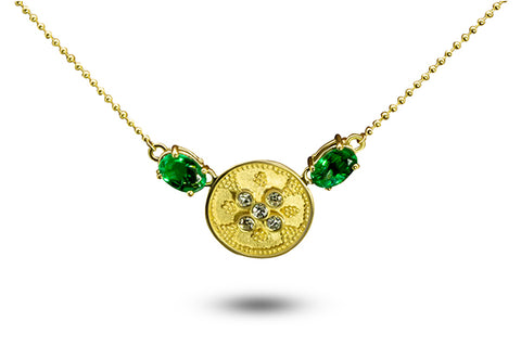 Jewelry makeover; emeralds, diamonds and granulation