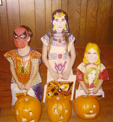 Vintage Halloween costumes.