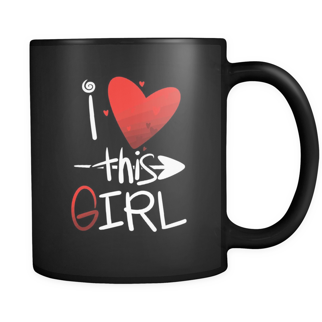 "I Love This Girl Mug" -11 oz Valentine Mug - Personalized Coffee Mug