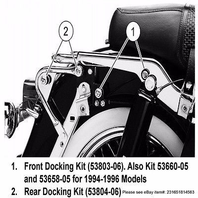 Replacement Parts for Front Docking Hardware Kit for 1997-2008 Harley Davidson Touring Models