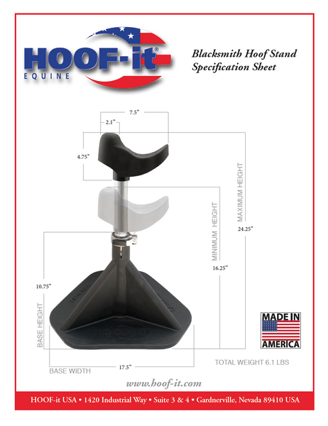 Hoof Stand Specification Sheet