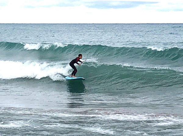 Hudson on a fun one in Kincardine, Lake Huron. Photo by Jeff Green.