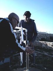 simple pump and solar pump installation