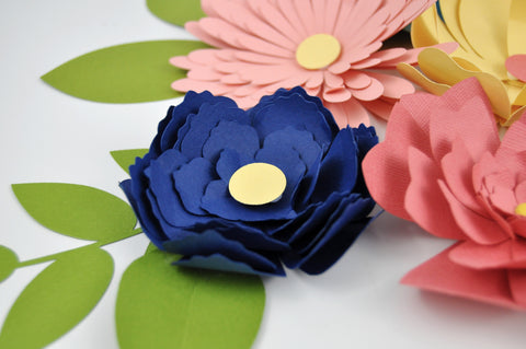 3d Paper Flowers using cardstock from 12x12 Cardstock Shop. #12x12cardstockshop #paperflowers #jengallacher