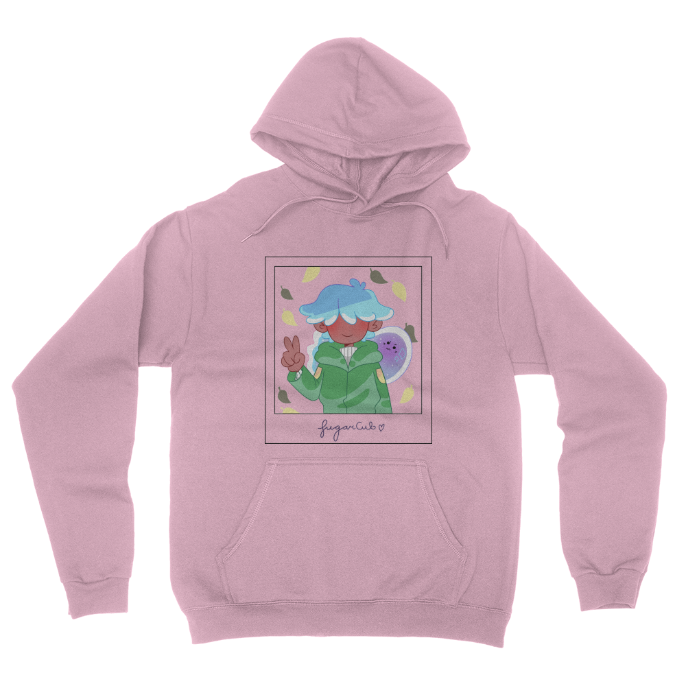 pink polaroid hoodie