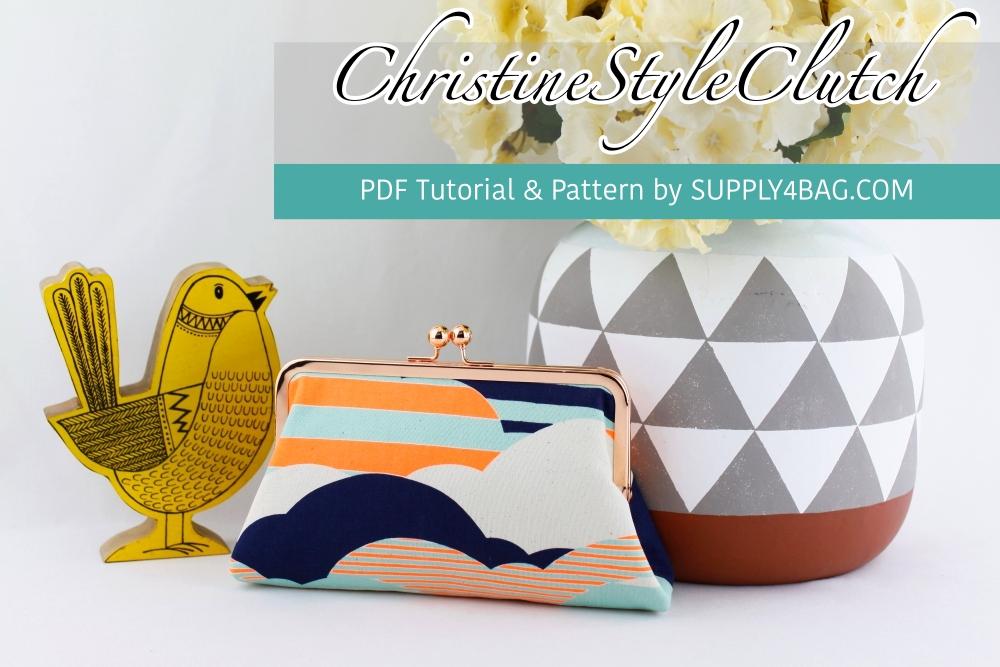 Christine Style Frame Clutch Making Tutorial & PDF Pattern | SUPPLY4BAG