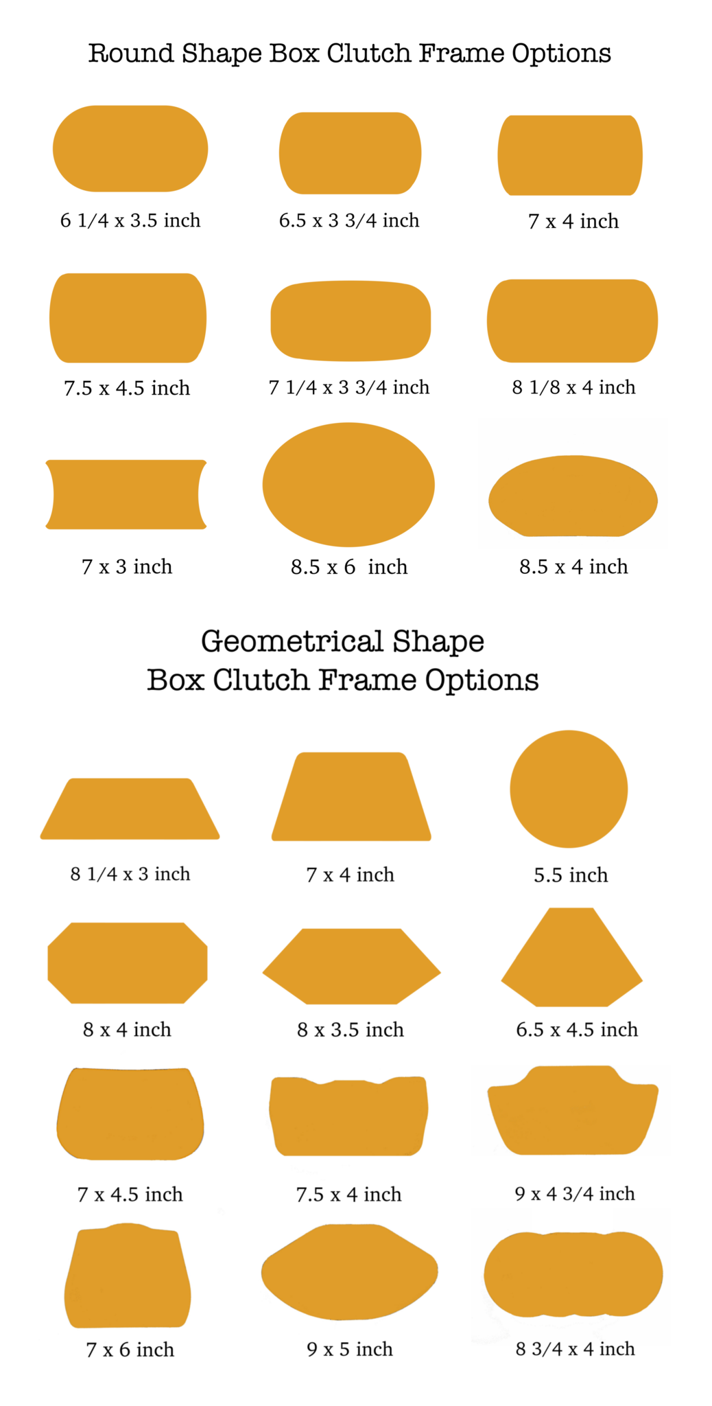 custom clamshell box clutch frame, metal clutch box frame, box clutch supplier