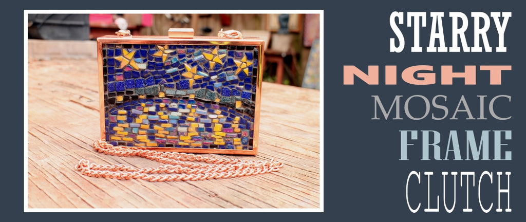 Starry Night Mosaic Frame Clutch | SUPPLY4BAG