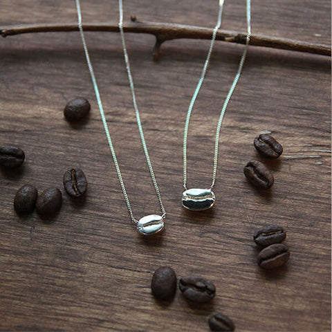 Sterling Silver Coffee Necklace