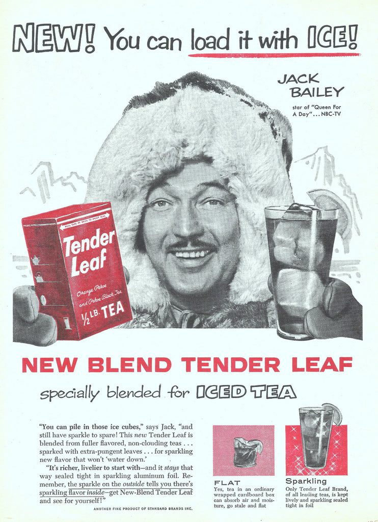 Tender Leaf tea old school ad