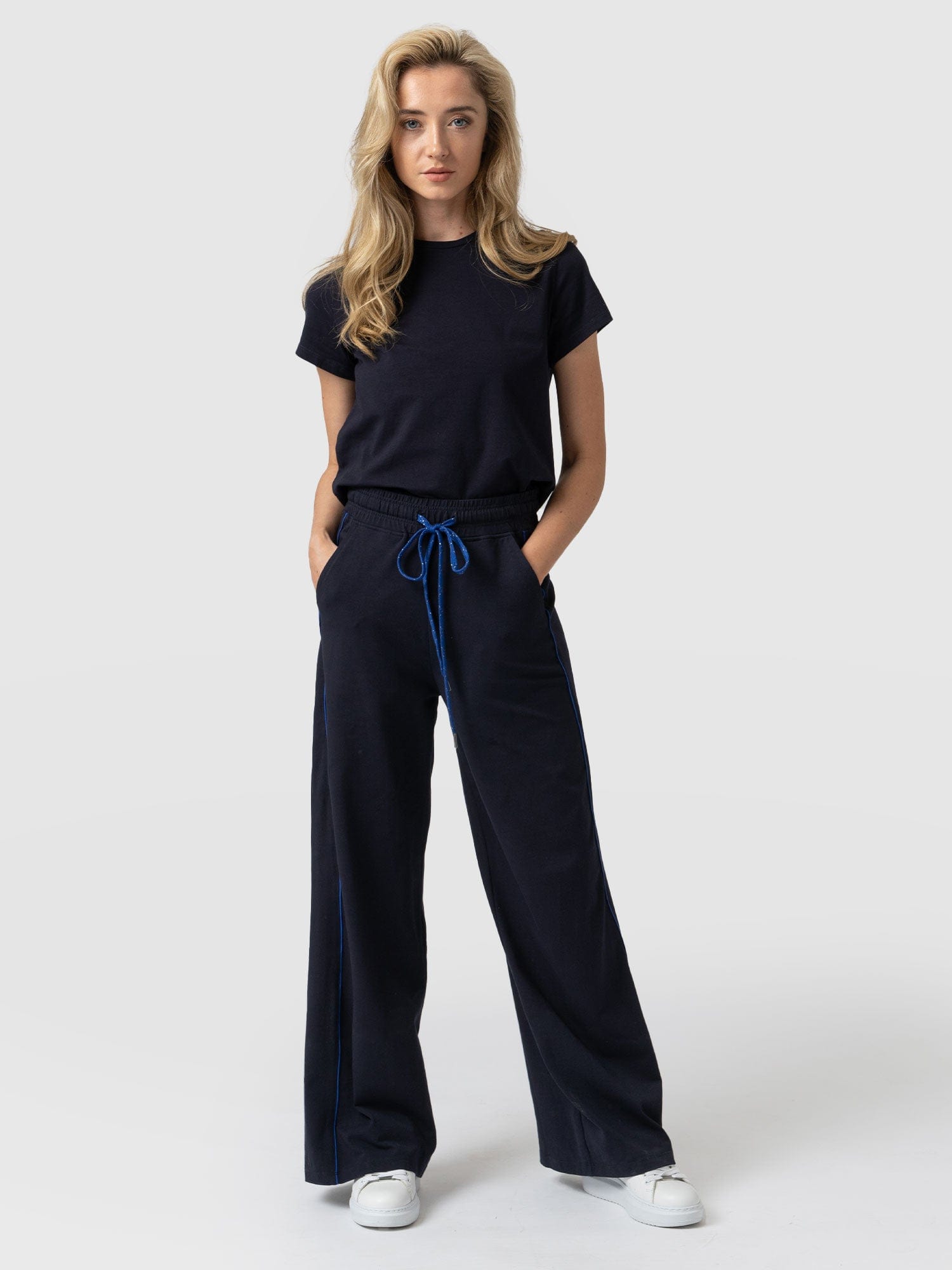 Soho Wide Leg Pant Navy - Women's Pants | Saint + Sofia® USA