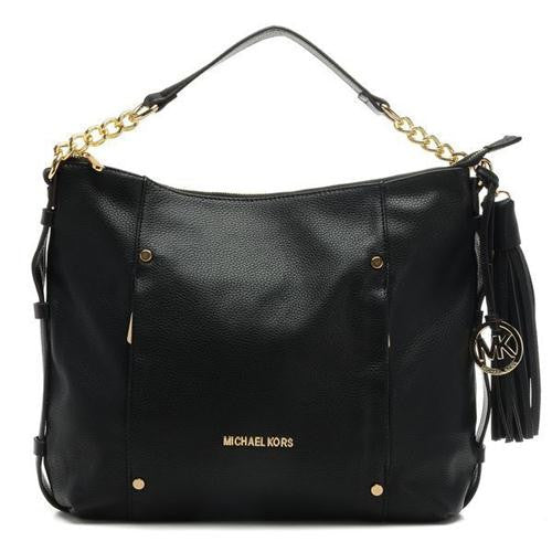 Michael Kors Leigh Stud Large Black Shoulder Bags Outlet – Michael Kors STORE and CO.