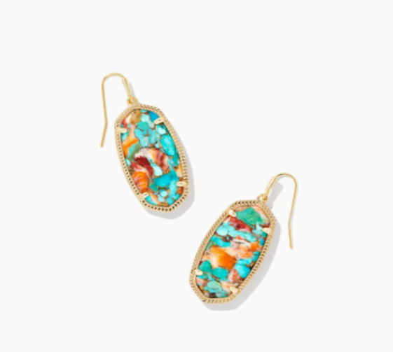 kendra scott elle turquoise earrings