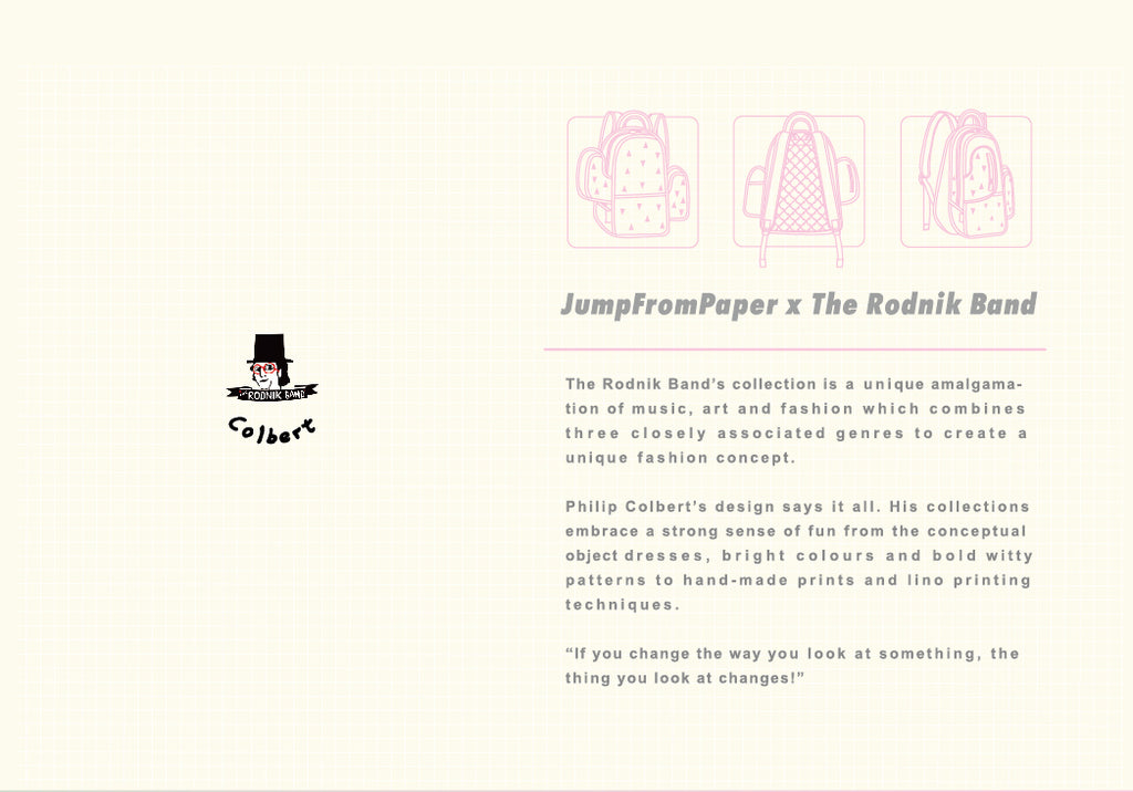 JumpFromPaper Cartoon Bag COLOR ME IN Collection
