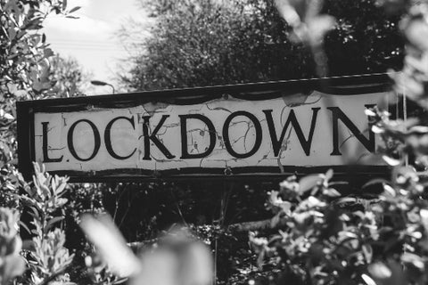 Image of sign post saying Lockdown