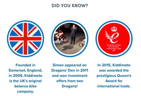 Kiddimoto Interesting Facts