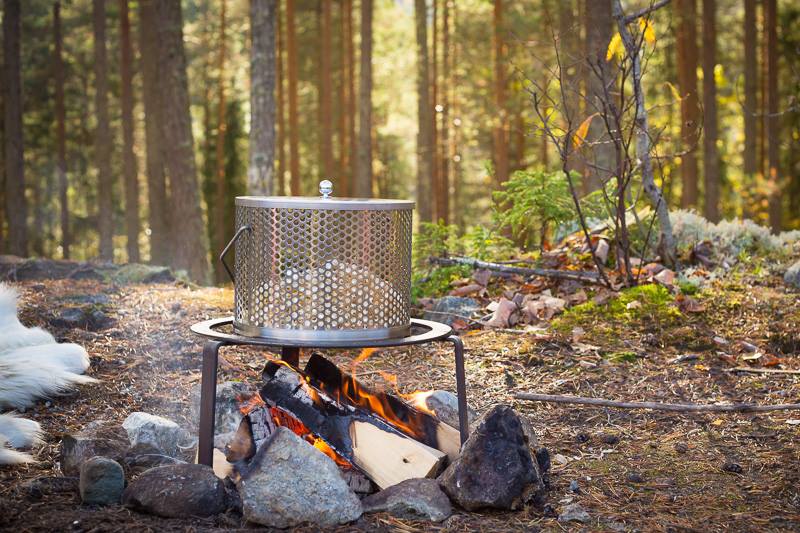 Popcorn over bål med Outdoor Cooking