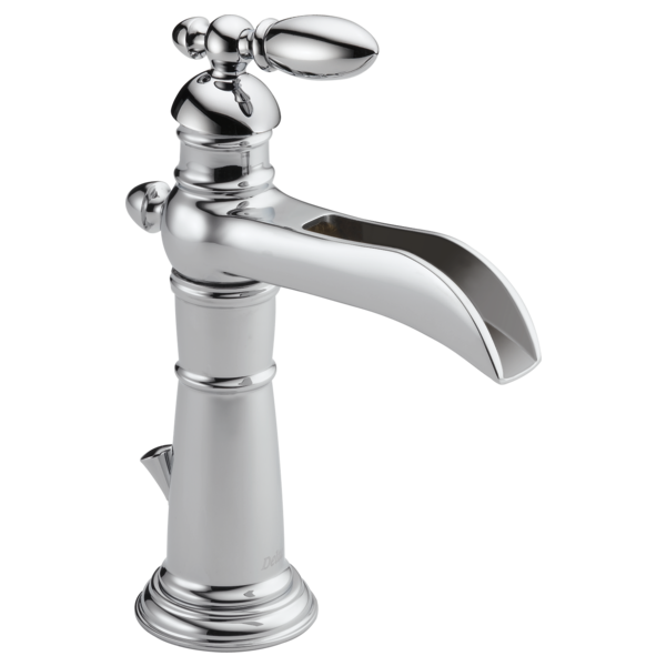delta victorian single handle lavatory faucet with channel spout