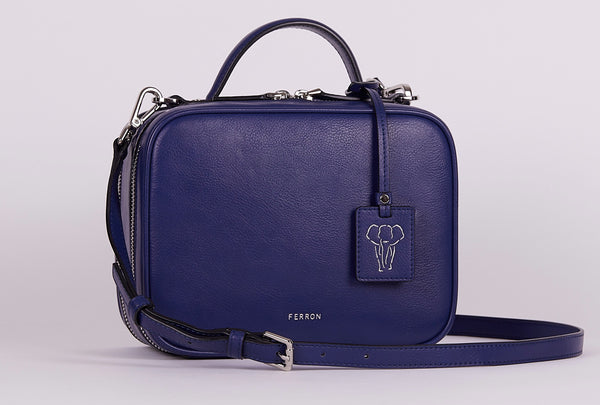 blue cross body bag