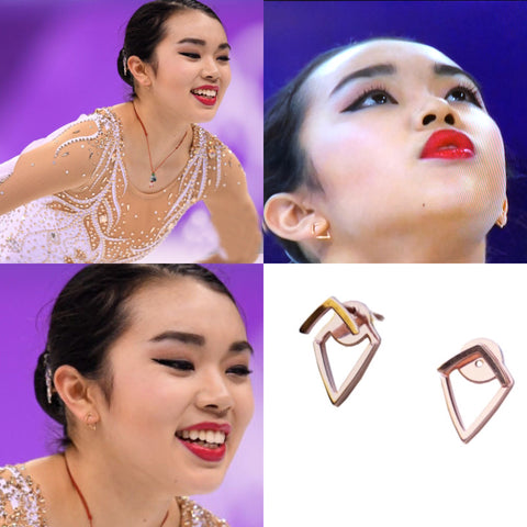 Olympic Figure Skater Karen Chen Wearing SONIA HOU Trill Earrings Is The Best Way To Promote Your Business For Free 