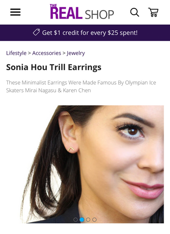 The Real Daytime Talk Show Featured TRILL earrings by SONIA HOU Jewelry