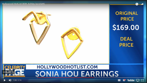 SONIA HOU Jewelry Featured On National Cable Channel Reelz Network For Celebrity Page Show
