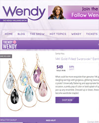 SONIA HOU Jewelry's celebrities / press exposure includes Wendy Williams Show featuring her SELFIE earrings
