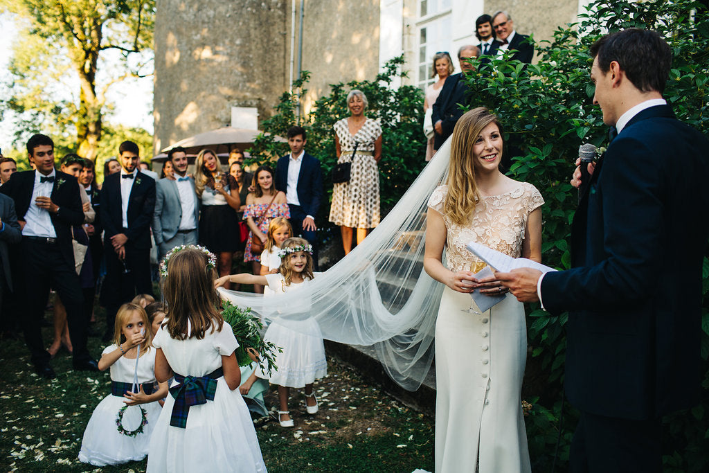 Real Bride Holly in her Blossom and Bluebird wedding veil