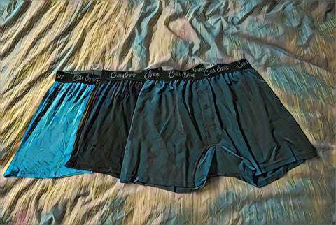 Boxer Shorts Blue, Black and Grey