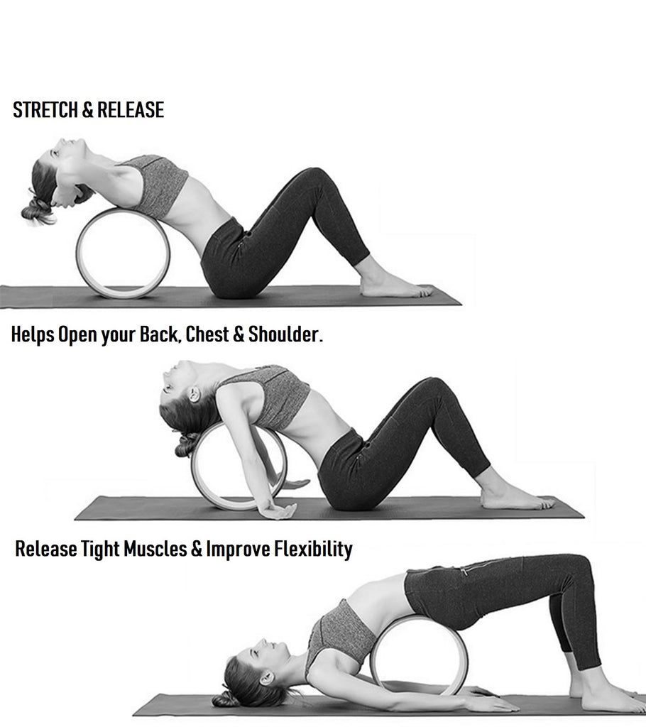 yoga wheel for back flexibility