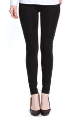 Solid Ponte Legging - Black