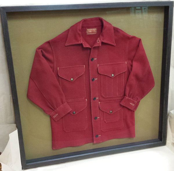 Shadowbox Frames for Filson Stores (vintage outdoor shirt)